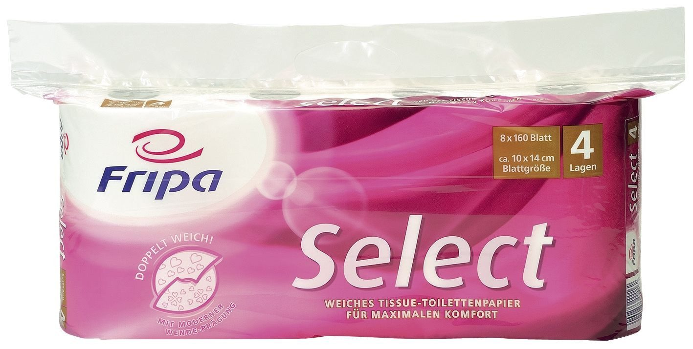 Fripa Toilettenpapier Select - 4-lagig - 48 Rollen