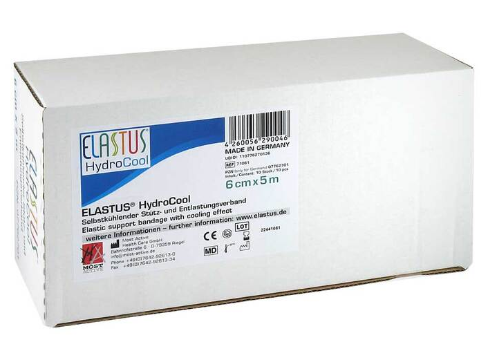 ELASTUS® HydroCool Bandage 8 cm - 10 Stück 