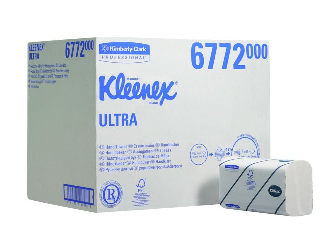 Kimberly-Clark Papierhandtücher KLEENEX® Ultra 2-lagig, 21,5 x 41,5 cm - 2.820 Stück