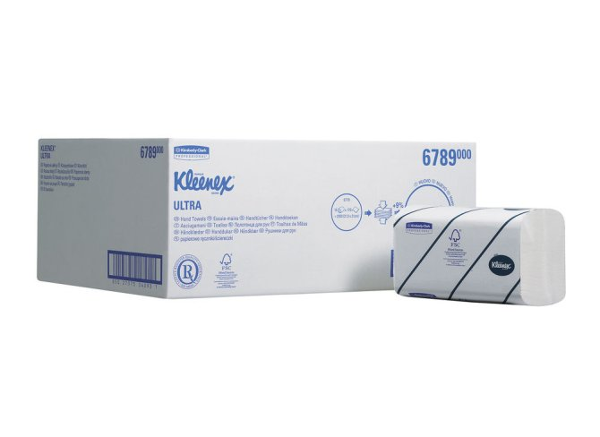 Kimberly-Clark Papierhandtücher KLEENEX® Ultra 2-lagig, 21,5 x 21 cm - 2.790 Stück
