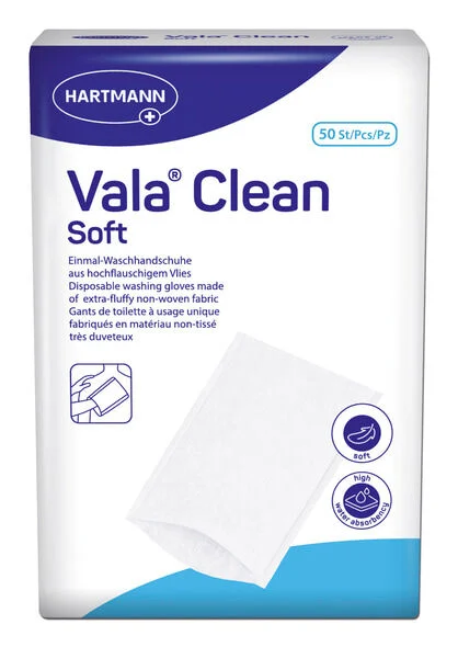 Hartmann Vala Clean Soft Waschhandschuh - 50 Stück