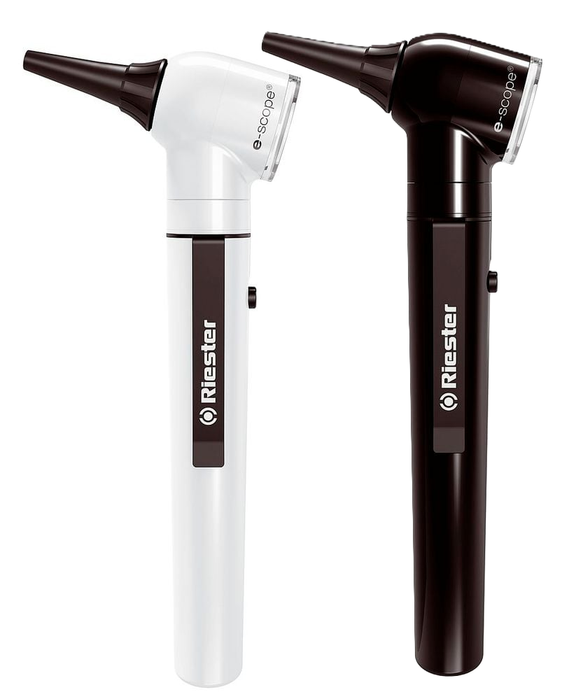 Riester e-scope® Otoskop mit Direktbeleuchtung 2,7-V-Vakuum, weiß, in Tasche 