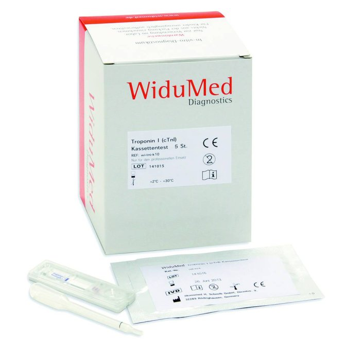 WiduMed Troponin Infarkt-Test - 5 Teste