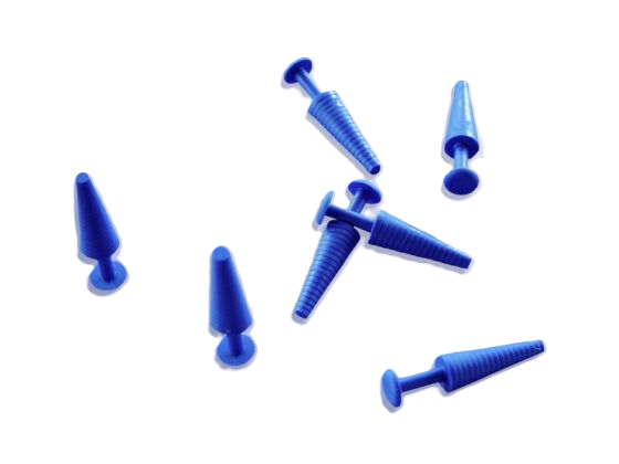 Katheterstopfen, 13 mm, blau, steril - 100 Stück