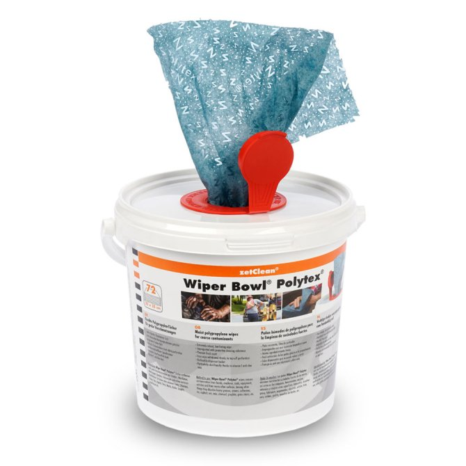 ZVG Spendereimer Wiper Bowl® Polytex -  inkl 72 feuchte Reinigungstücher