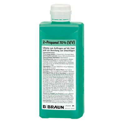 B. Braun Haut-und Händedesinfektion Isopropanol 70 % - 10 x 1000 ml