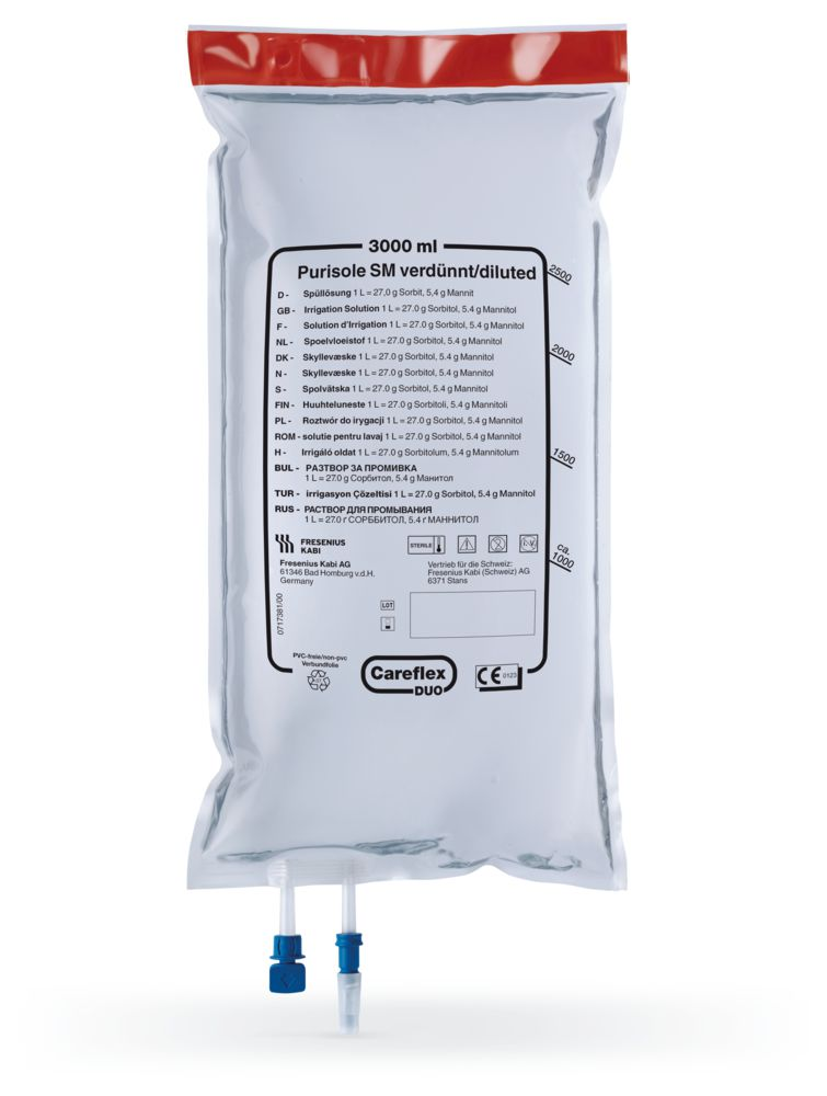Fresenius Purisole® SM verdünnt Spüllösung Careflex® Duo Beutel, 4 x 3000 ml