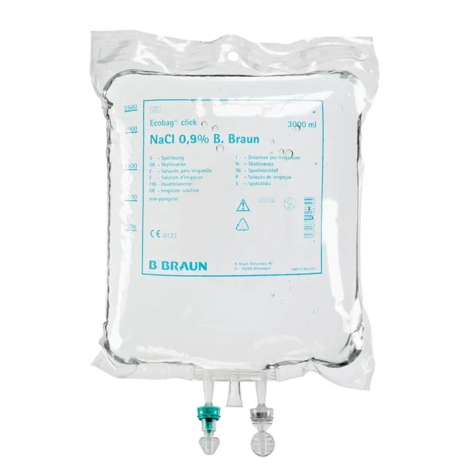 B.Braun Spüllösung NaCl 0,9% Ecobag® CE Click, 2 Beutel á 5000 ml 