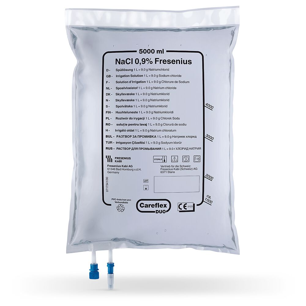 Isotonische Kochsalzlösung Careflex® Duo Beutel, 2 x 5000 ml