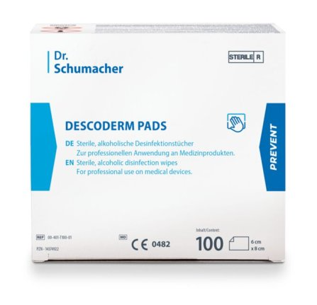 Dr. Schumacher DESCODERM PADS Desinfektionstücher - 100 Stück