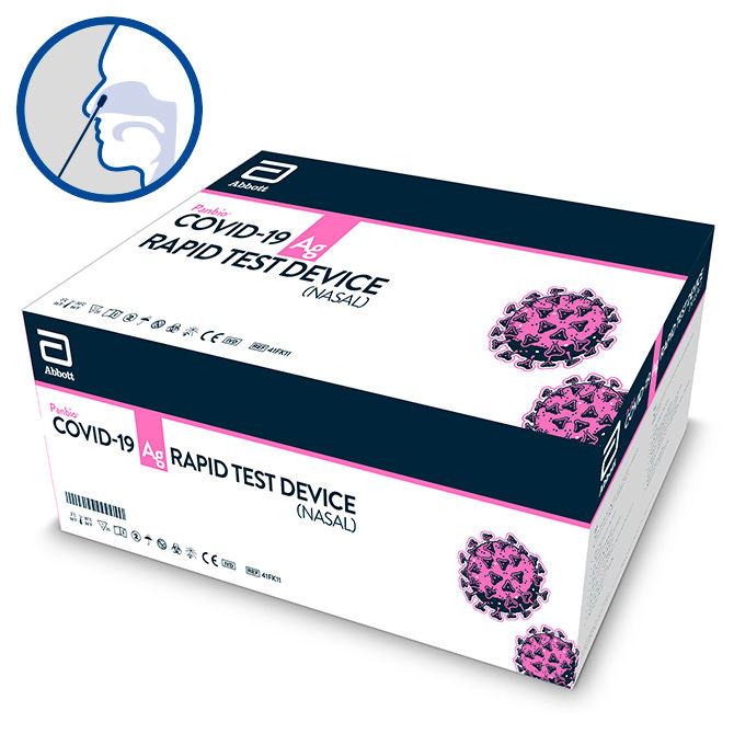 Abbott Panbio™ COVID-19 Ag Schnelltest - für den vorderen Nasenbereich - 25 Stück