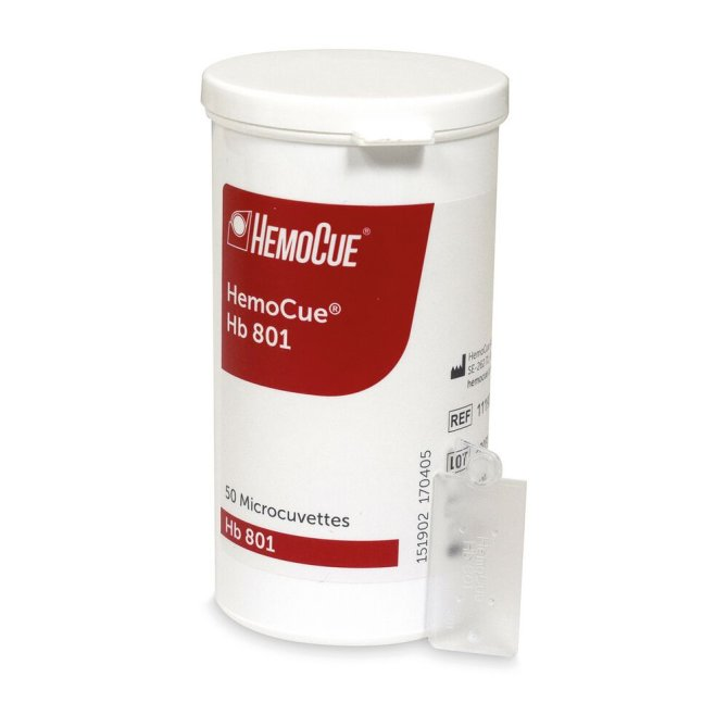 Microcuvettes für den HemoCue hb 801 Analyser - 4 x 50 Stück