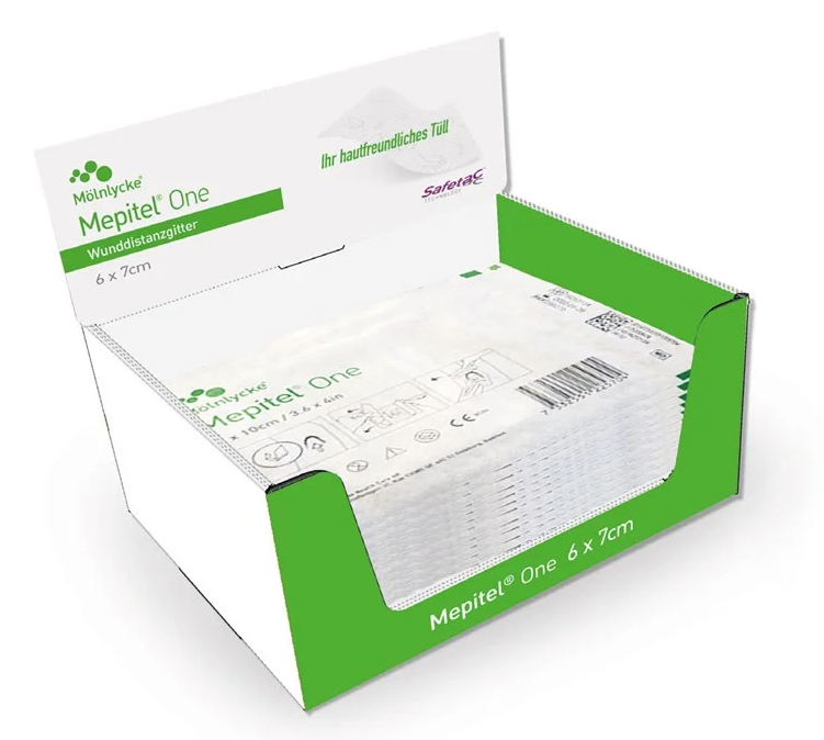 Mölnlycke Mepitel® One Silikontüll im Spender 6,0 x 7,0 cm - 70 Stück