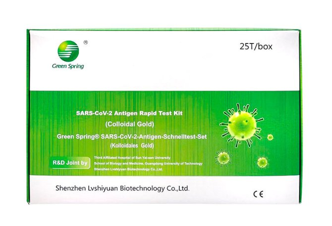 Green Spring SARS-CoV-2-Antigen-Schnelltest-Set  4 in 1 Test, 25 Stück