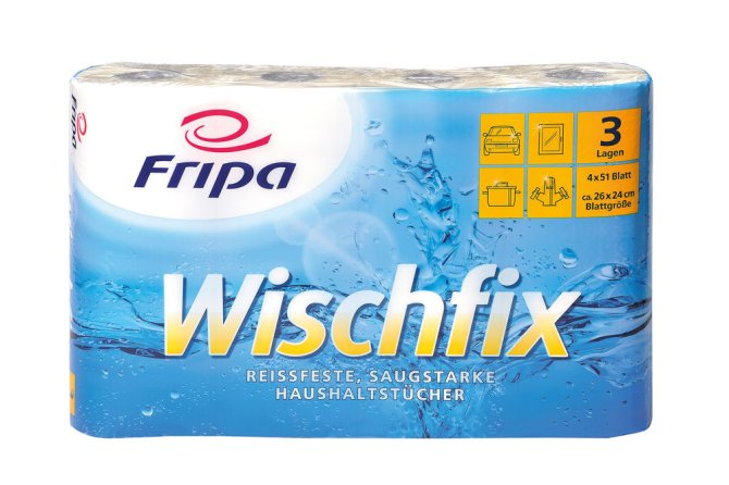 Fripa Wischfix Küchenrolle - 4 Rollen