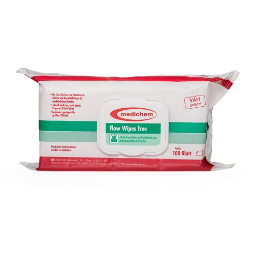 Medichem Flow Wipes - alkoholfrei Flächendesinfektion - 100 Stück