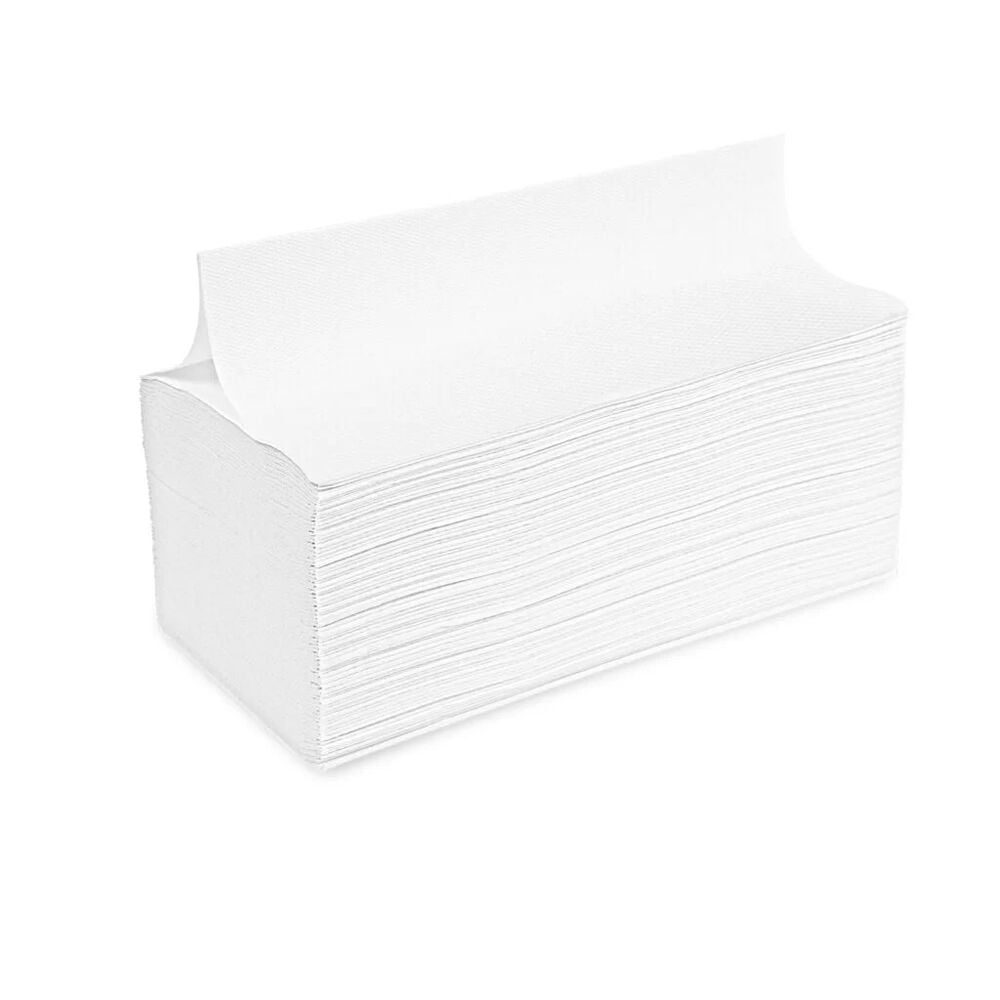 Meditrade Falthandtücher 2-lagig - V-Falz, - hochweiß - 25 x 23 cm - 3200 Stück