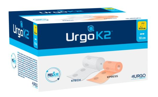 UrgoK2 Latex Free Kompressionssystem Knöchelumfang 18 - 25 cm, 1 Stück