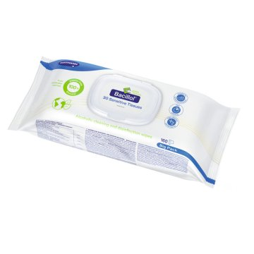 Hartmann Bacillol® 30 Sensitive Green Tissues Schnell-Desinfektionstücher 20 x 30 cm, 80 Stück