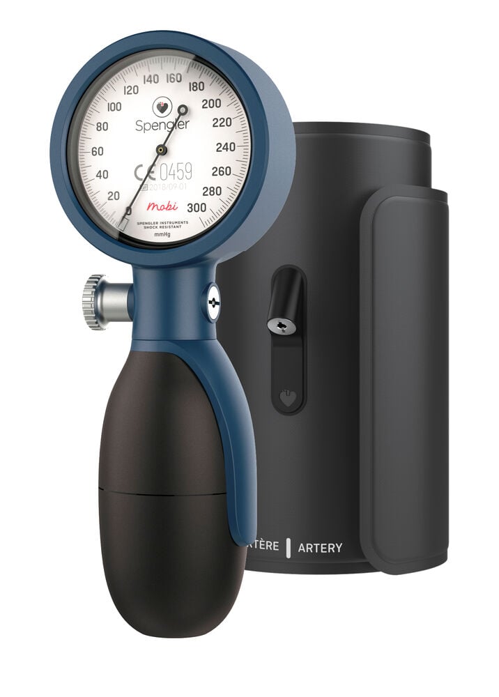 Spengler MOBI Blutdruckmessgerät mit Manschette Gr. M Blaubeere