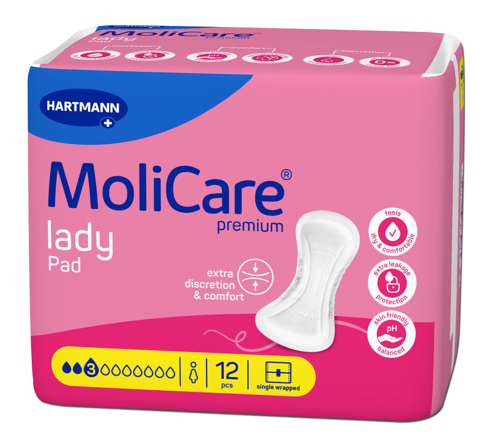 Hartmann MoliCare® Premium lady pad Einlagen 3 Tropfen - 12 Stück