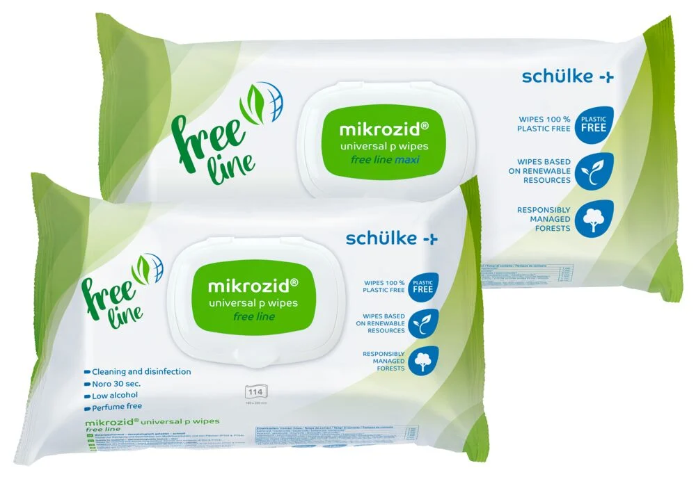 schülke mikrozid® universal p wipes free line Desinfektionstücher Standard - 114 Stück