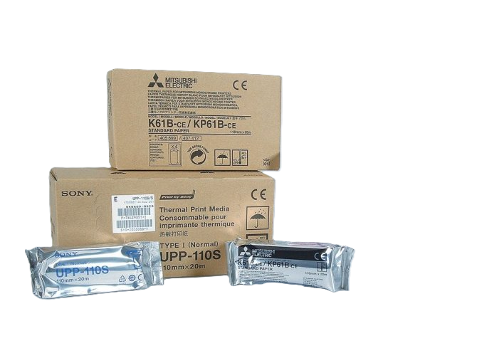 Original Mitsubishi-Videoprinter-Papier K 65 HM, 110 mm x 20 m