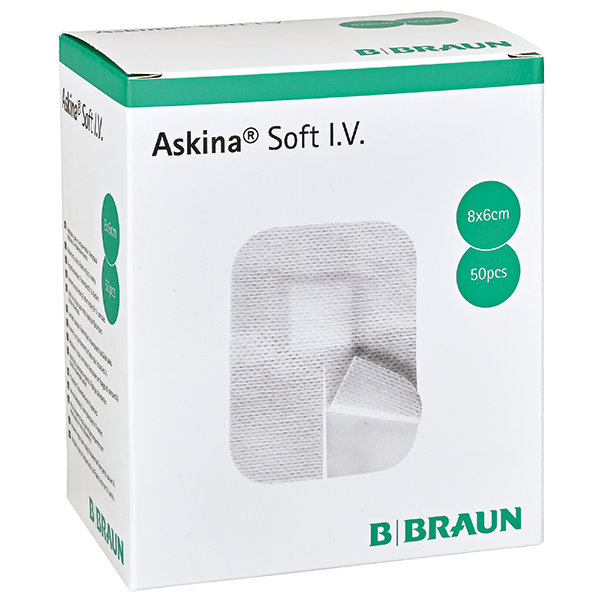 B.Braun Fixierpflaster Askina® Soft I.V. Soft Clear I.V. Vlies - 50 Stück