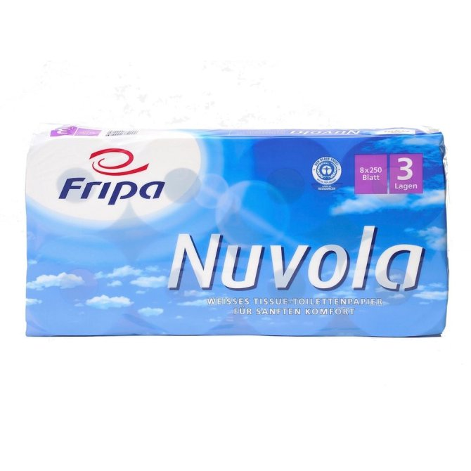 Fripa Toilettenpapier NUVOLA 3-lagig - 8 Rollen