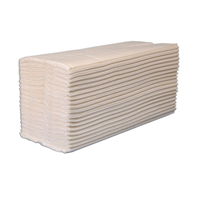 ZVG Tissue-Falthandtücher hochweiß, 23,5 x 23 cm, Zick-Zack-Faltung - 3.200 Stück