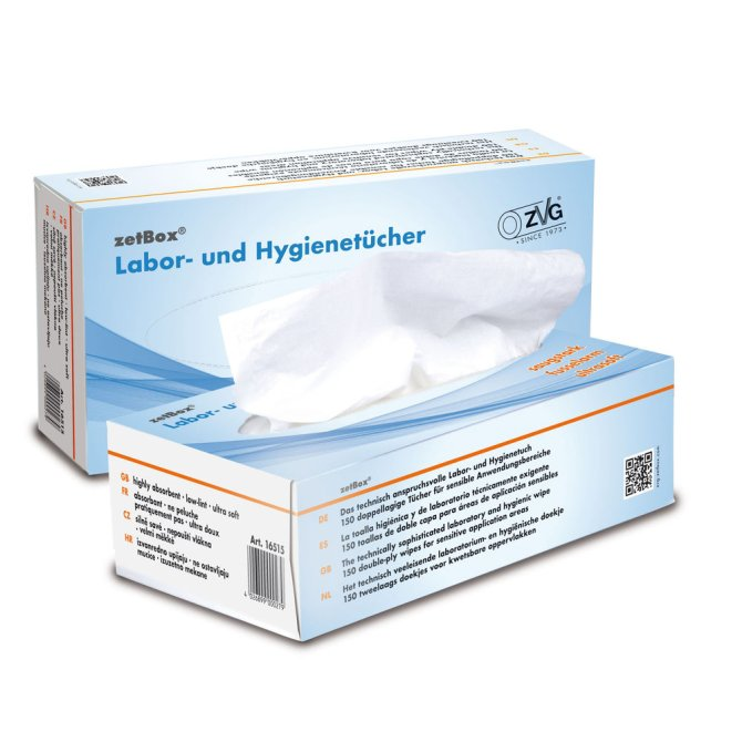 ZVG Mehrzwecktücher zetBox® 22 x 21 cm (1 Pack  à  150 Stück)