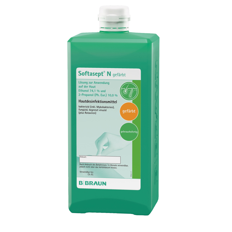 B.Braun Hautdesinfektion Softasept® N gefärbt - 1 Liter 