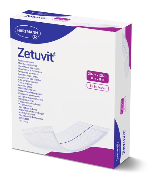 Zetuvit Hartmann - 20 x 20 cm - steril - 15 Stück