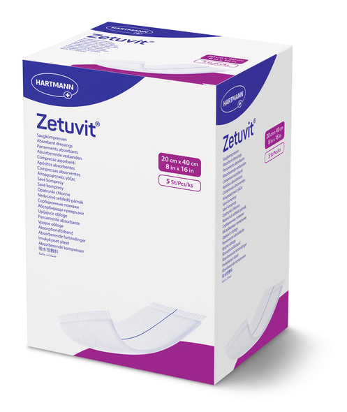 Zetuvit Hartmann - 20 x 40 cm - steril - 5 Stück