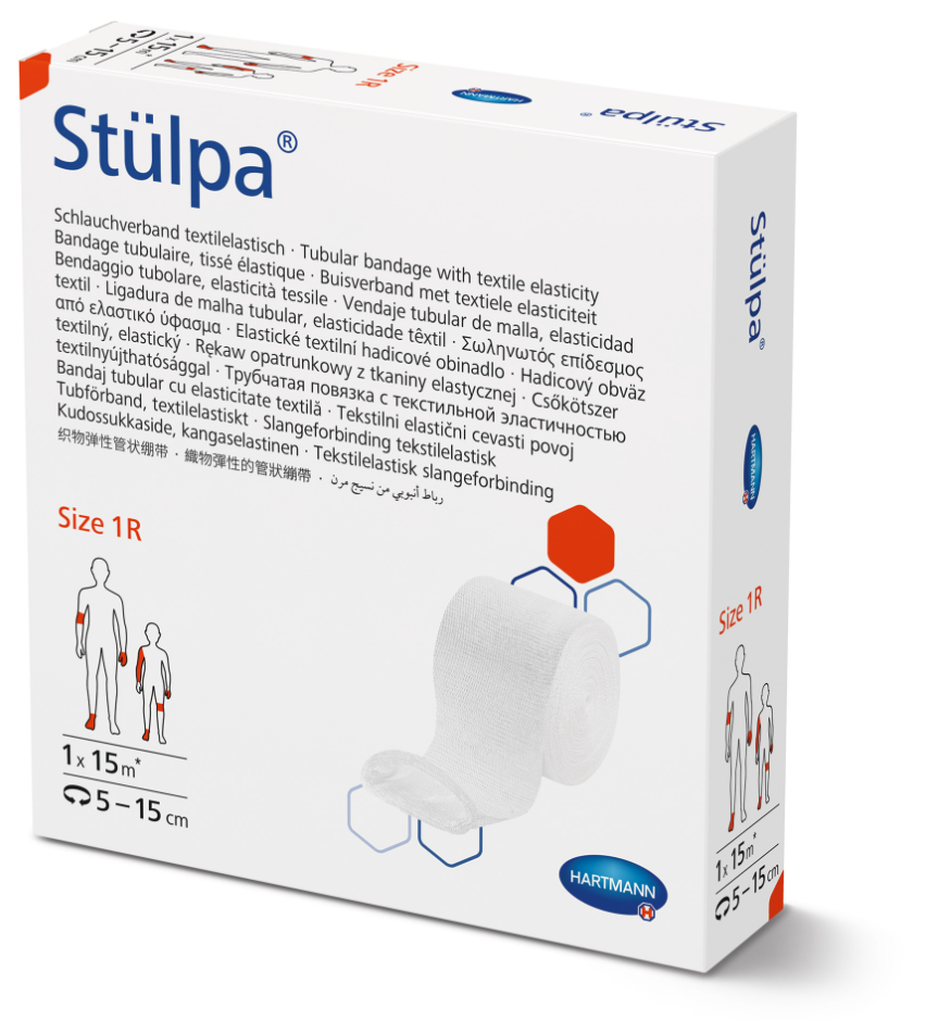 Stülpa Rollen Hartmann - 2,5 cm x 15 m - Gr. 1 R für Fingerverbände