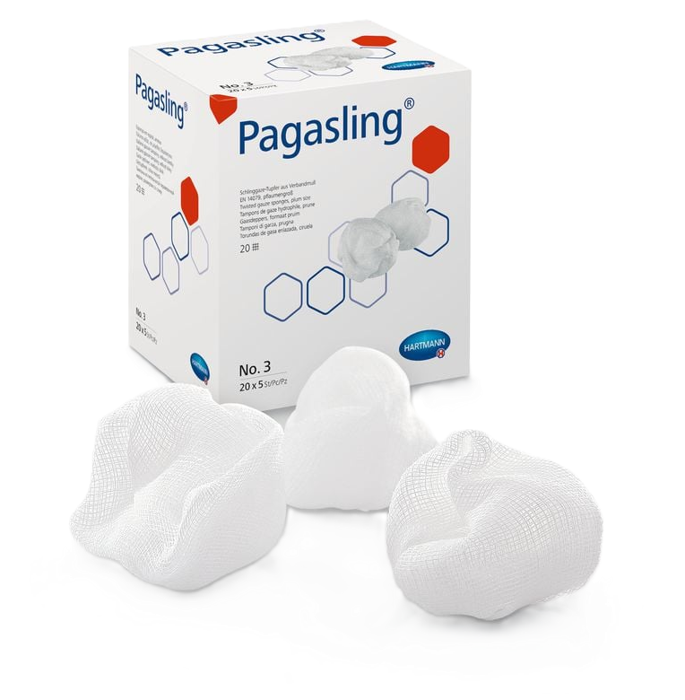 Schlinggazetupfer Pagasling®, unsteril, Haselnussgroß Gr.1, 1000 Stück