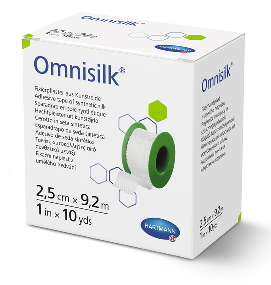 Hartmann Fixierpflaster Omnisilk - 2,50 cm x 9,2 m - 1 Rolle