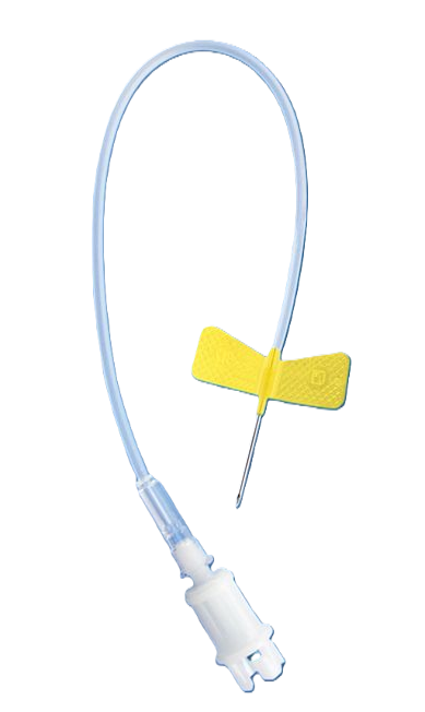 Sarstedt Multifly-Kanüle mit Multi-Adapter - gelb 20 G x 3/4" - 19 mm x 0,9 mm - Mit kurzem Schlauch 80 mm