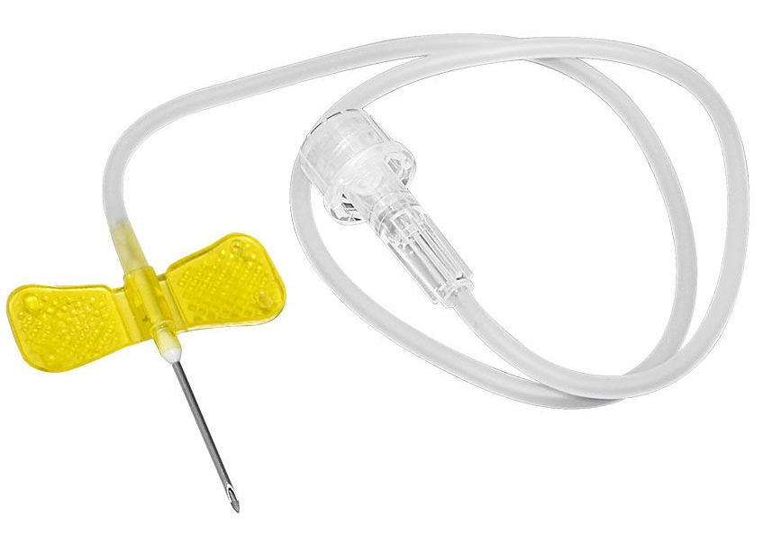 Wing-Flo Flügelkanülen - 20 G 19 mm x 0,90 mm - gelb