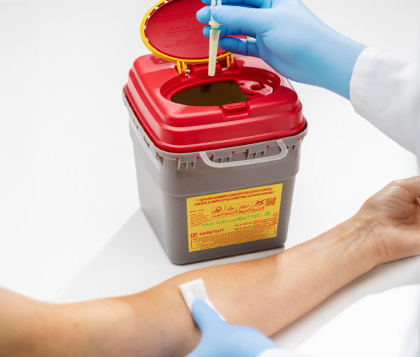 Sarstedt Multi-Safe twin plus Entsorgungsbox 2.0 L | recyceltes Polypropylen 