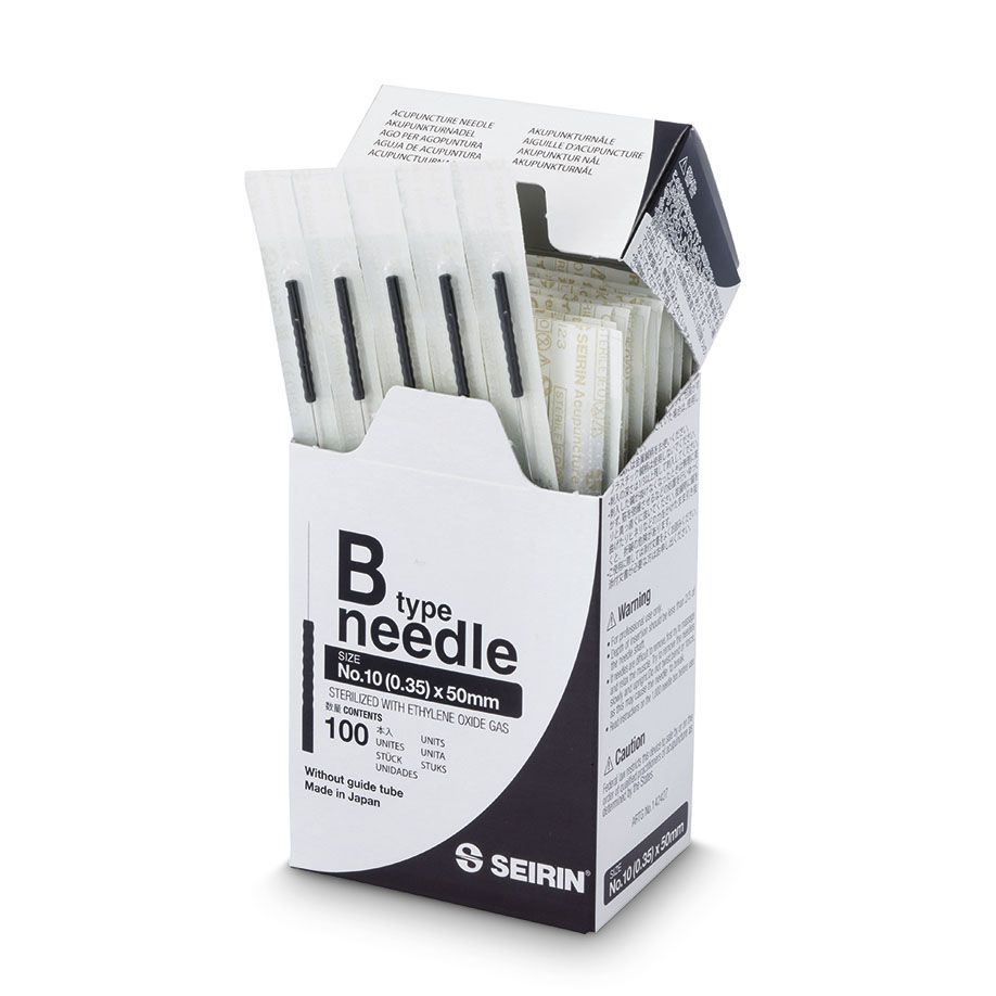 SEIRIN® Akupunkturnadeln B-Typ 0,35 x 50 mm - schwarz - 100 Stück