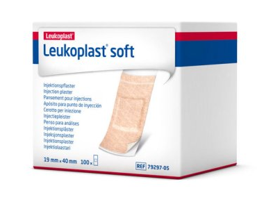 Leukoplast Soft Injektionspflaster, 1,9 x 4 cm,  100 Strips