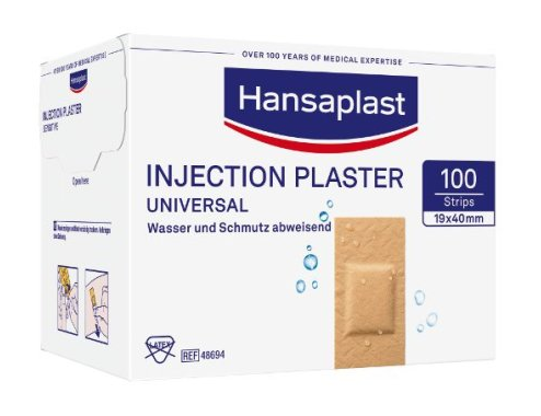 Hansaplast Universal Injektionspflaster - 4 cm x  1,9 cm - 100 Stück