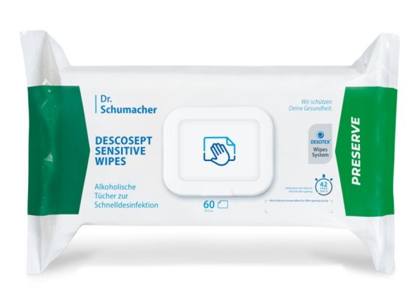 Descosept Sensitive Wipes - 60 Stück - 1 Pack
