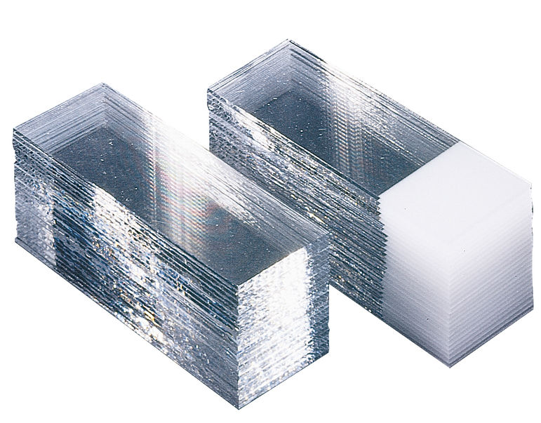 Süsse Objektträger 76 x 26 mm- mit Mattrand - 50 Stück