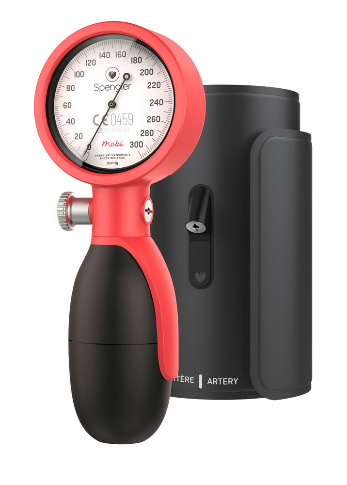 Spengler MOBI Blutdruckmessgerät mit Manschette Gr. M Koralle