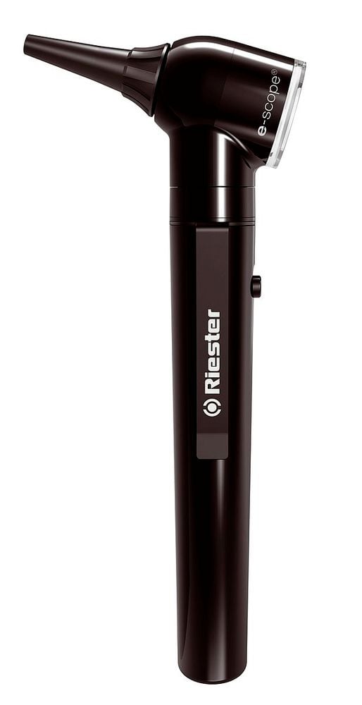 Riester e-scope® Otoskop mit Direktbeleuchtung 2,5-V-Xenon, schwarz, in Tasche