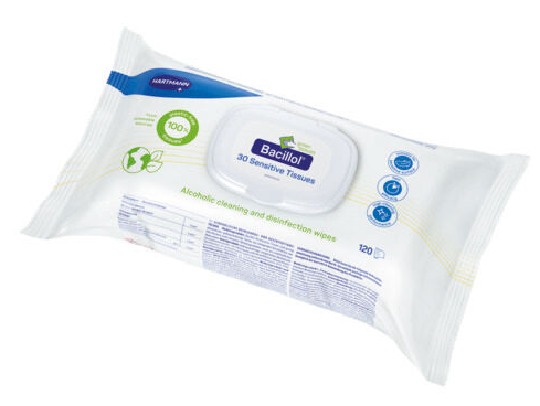Bacillol 30 Sensitive Green Tissues - 17 x 20 cm - 120 Stück
