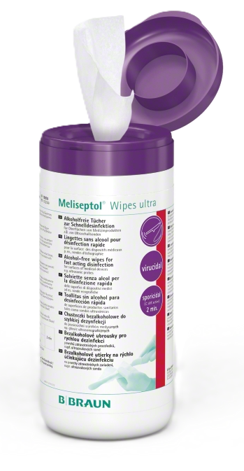 Meliseptol Wipes Ultra - Dose mit 100 Desinfektionstüchern 