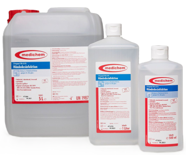 medichem Händedesinfektion, 500 ml, 1 Flasche